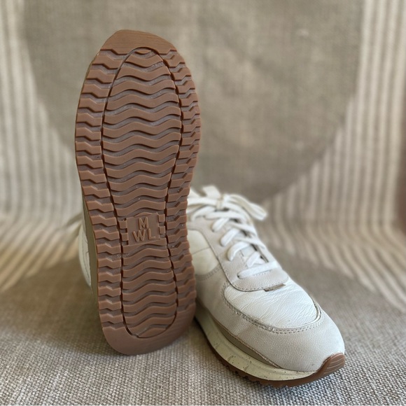 Madewell Women's Kickoff Trainer Sneakers in Neutral Colorblock Leather - Picture 8 of 8